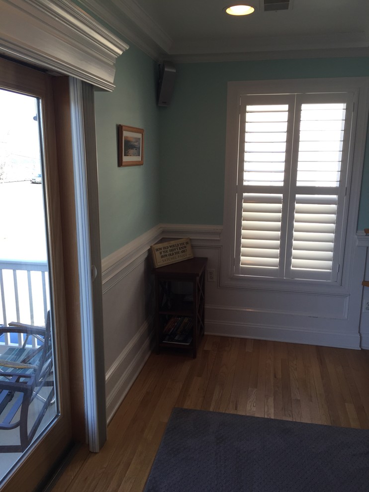 Lafayette Marquis plantation shutters. Louver mover no tilt bar feature , compos