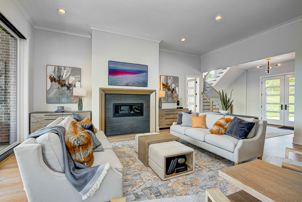 Chatham Hills Model - Modern Prairie - Modern - Living Room ...