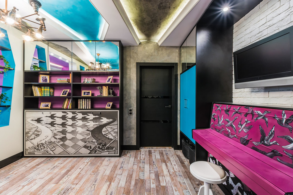 В проекте использован пробковый пол с фотопечатью из коллекции Loft http://www.c