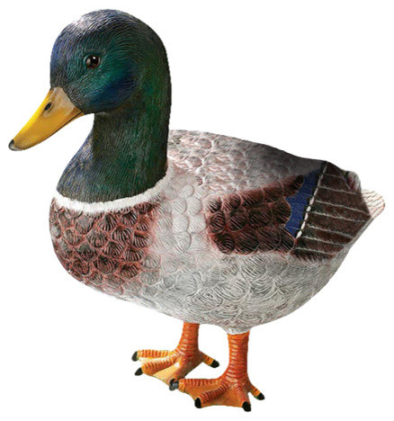 Massive Mallard Duck Statue Rustic Garden Statues And Yard Art