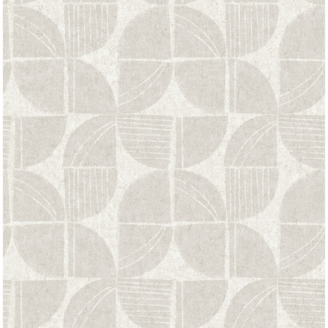 Baxter Bone Semicircle Mosaic Wallpaper Sample