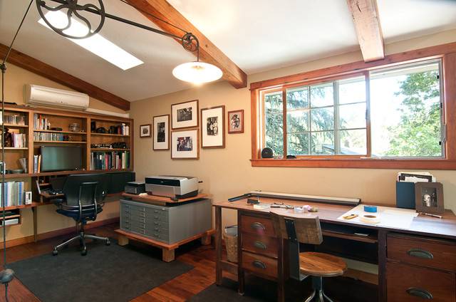 My Houzz: A Ranch Style home in Salem Oregon Evokes Old World European traditional-home-office