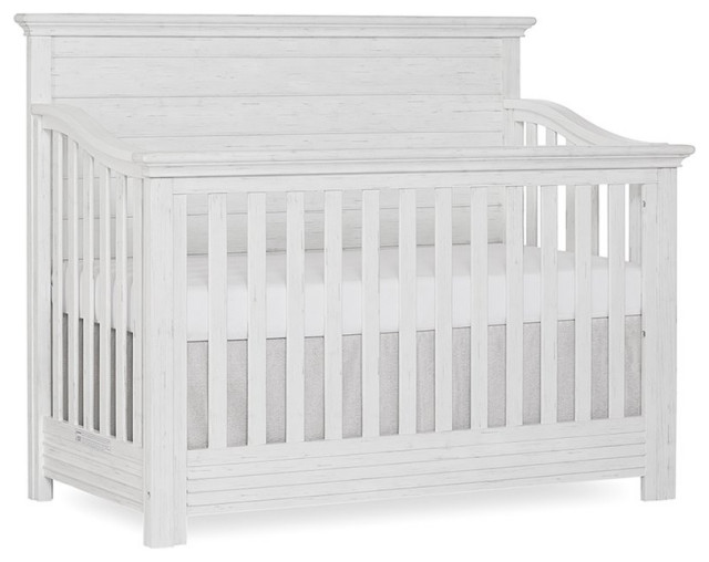 rustic gray baby crib