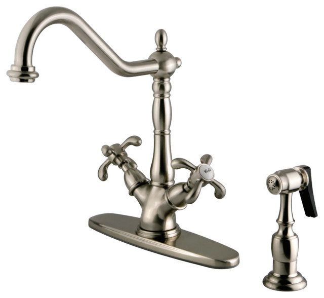 Kingston Brass French Country Multi Hole Faucet Traditional