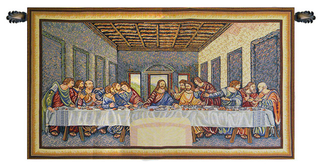 Last Supper Tapestry - Traditional - Tapestries - By Tapestry Zest