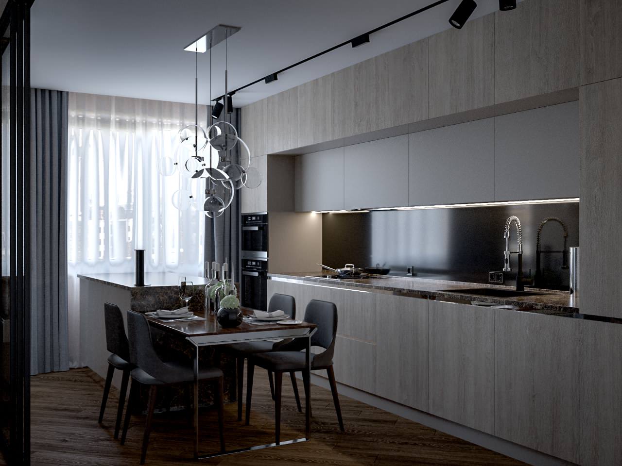 Двухкомнатная элитная квартира в итальянском стиле