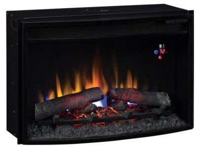 Classic Flame 25 in. Curved Electric Fireplace Insert with Backlit Display