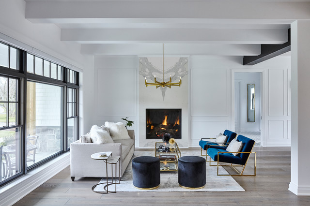 Long Island Residence Transitional Living Room New York By