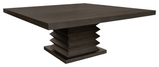 dining square table tables textured hudson coffee transitional