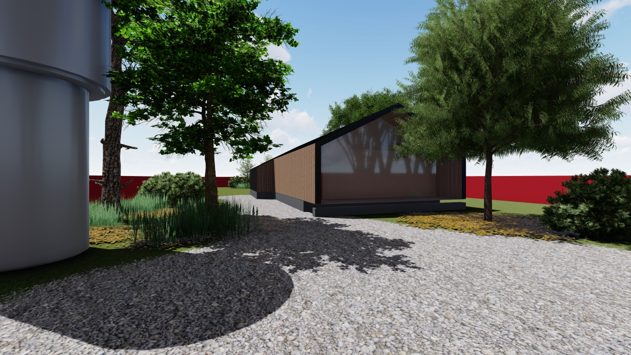 Дом у березы