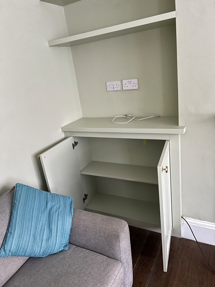 Alcove Chimney Sides Units and Loft Slopped Built In Unit