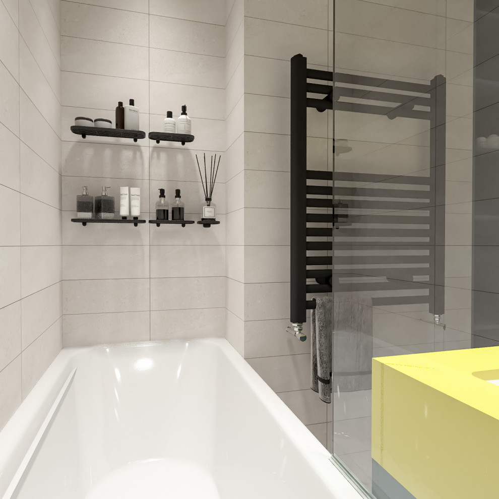 2020. 05. 02. Проект дизайна интерьера квартиры (ванная комната и санузел 2)