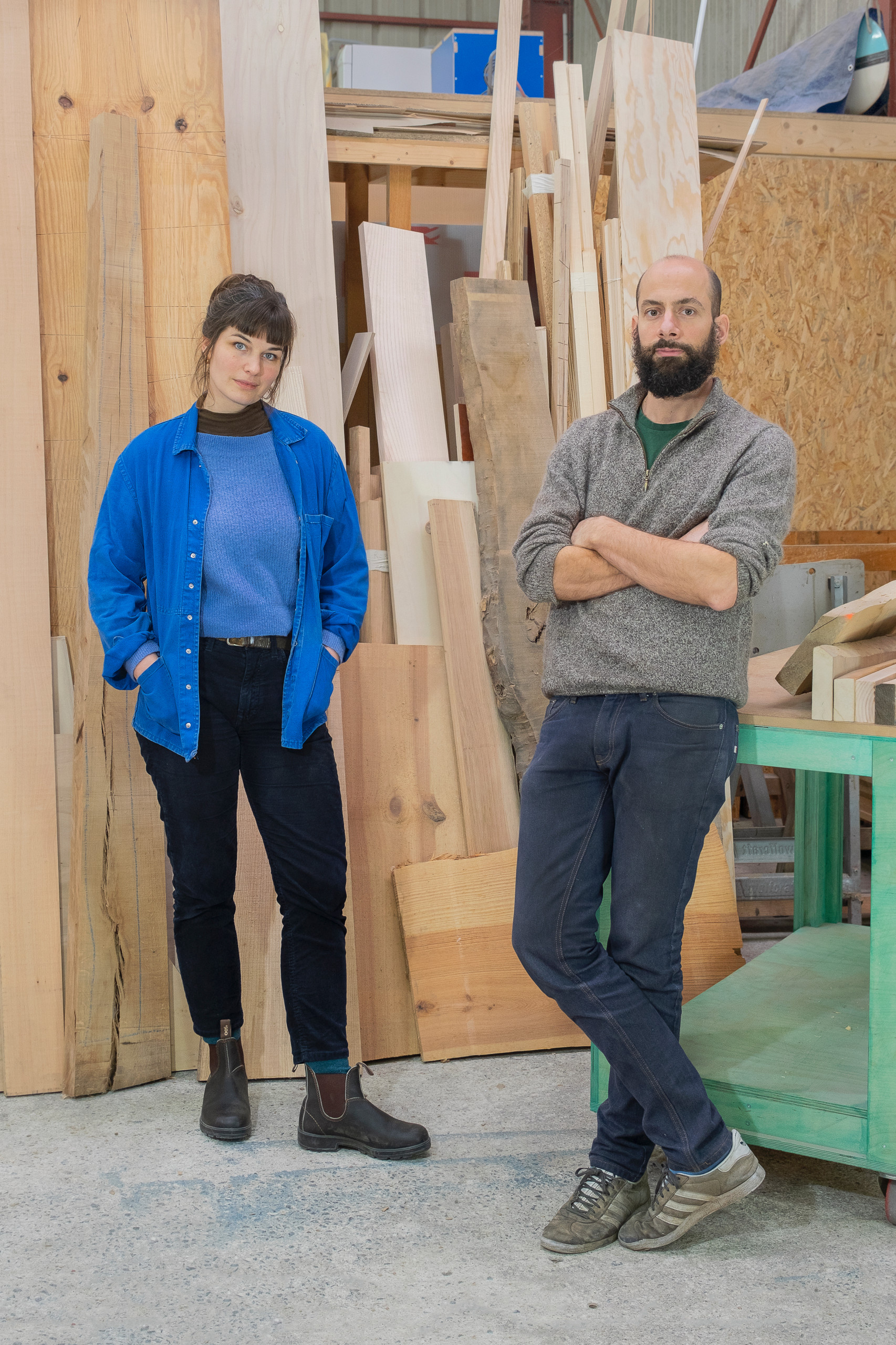 Yasmine et Antoine, menuisiers ébénistes - photographie d'Antoine Denoual