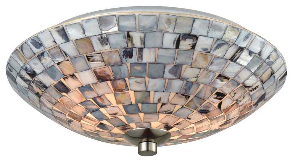 ELK Lighting Cappa Shells 2Light Flush Mount 10401/2 Beach Style