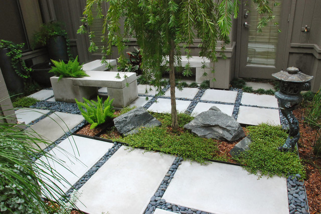 A Zen Garden in 225 sq ft - Asian - Landscape - Orlando ...