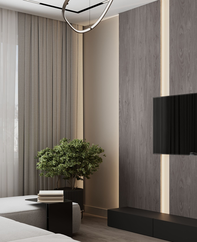 Дизайн-проект квартиры для семейной пары в современном стиле