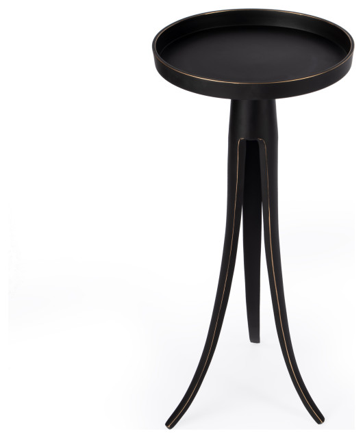 Monique Large Pedestal Side Table - Industrial - Side Tables And End ...