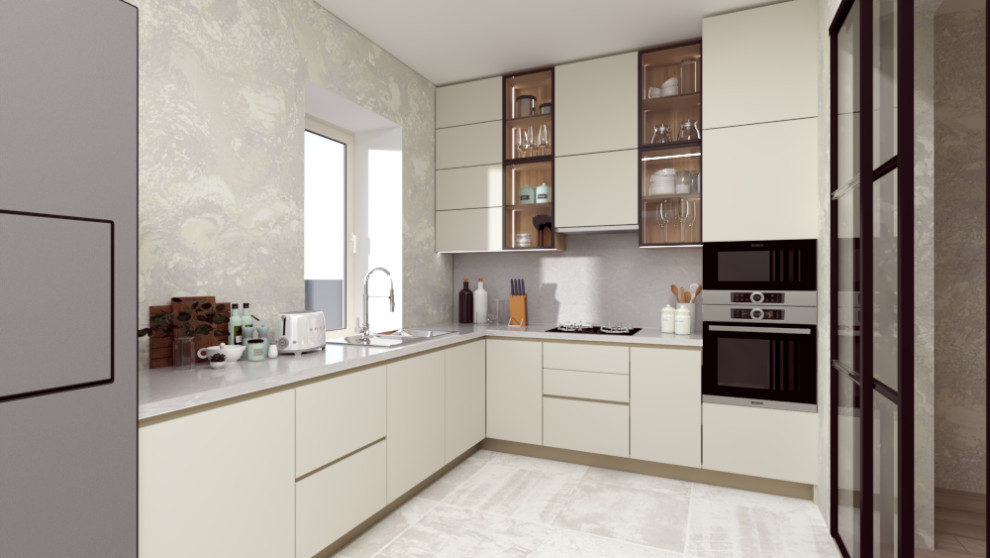 Дизайн кухни в загородном коттедже