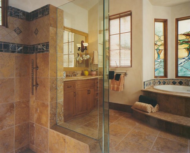 Carmel Rustic - Mediterranean - Bathroom - san francisco - by Michelle ...