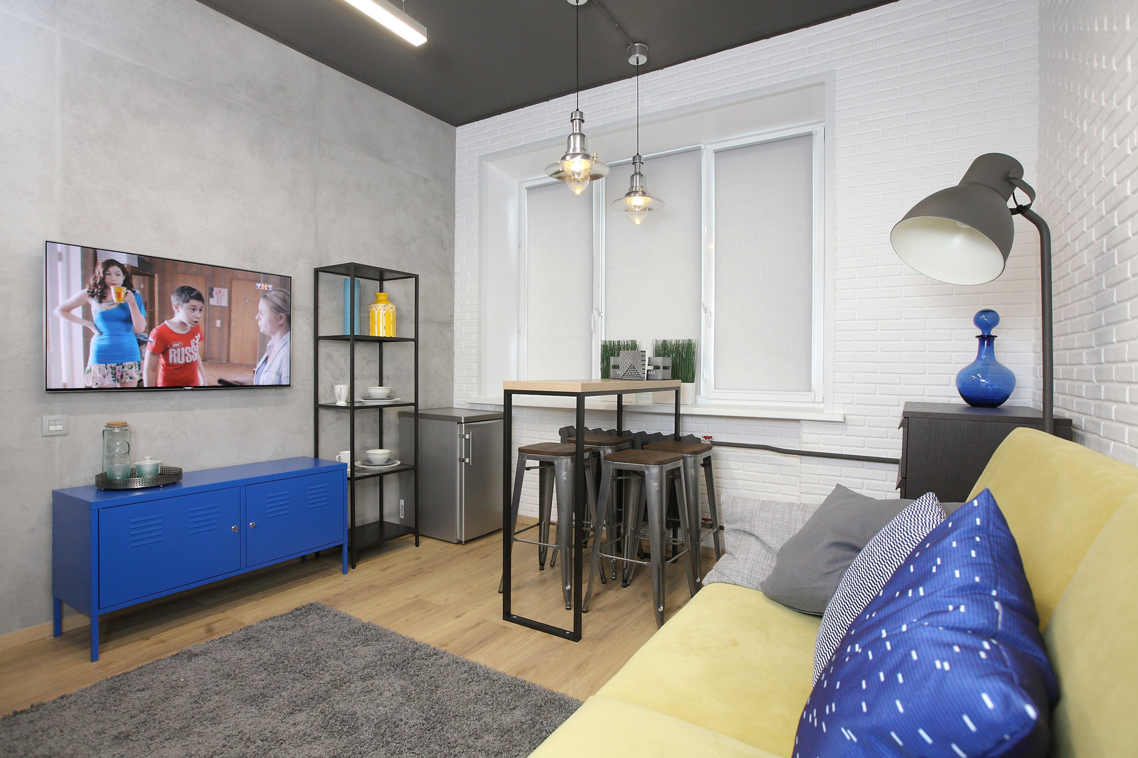 Комната отдыха в стиле лофт