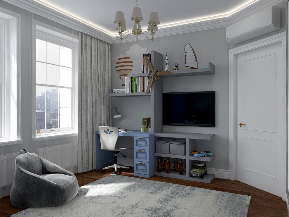 Двухкомнатная квартира в стиле неоклассика