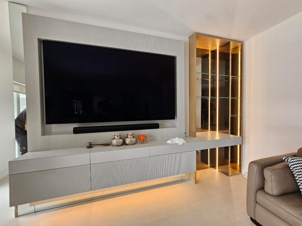 Beautifully Designed TV Built In