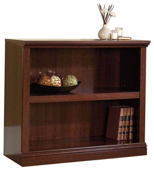 Backpanel Closed Wooden Bookcase, Select Cherry