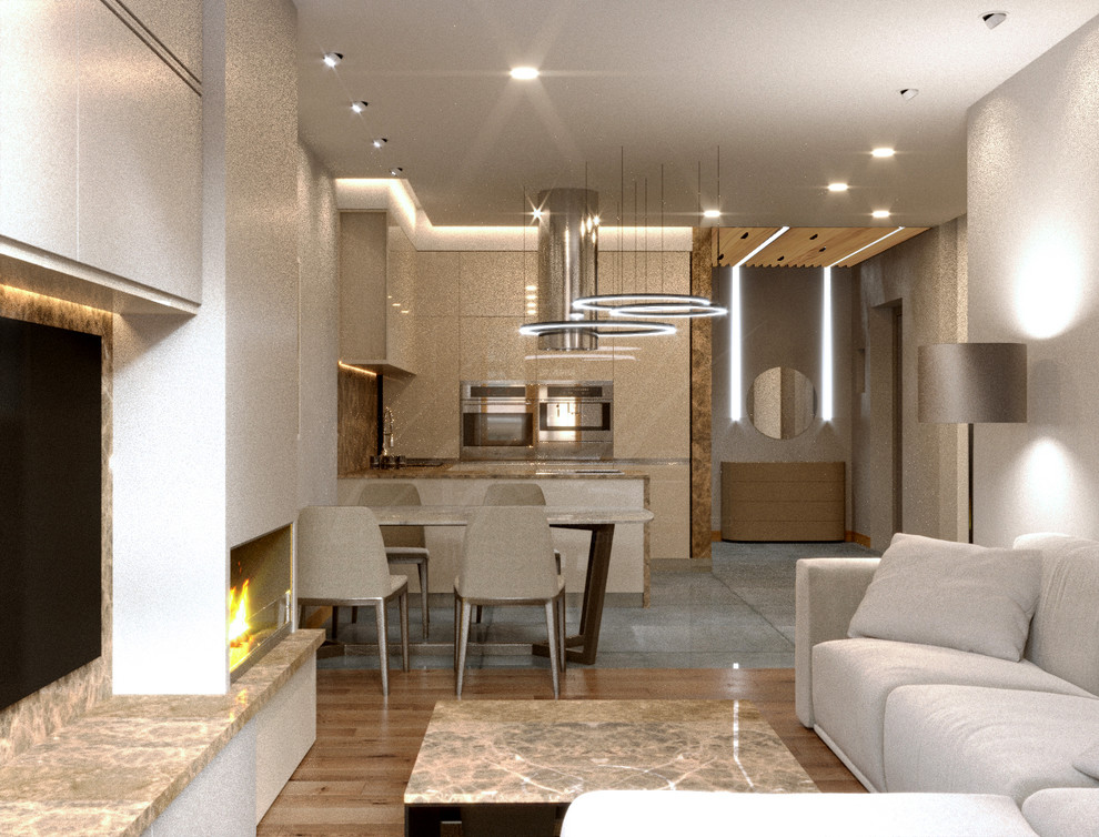 Дизайн интерьера трехкомнатной квартиры