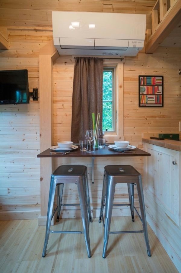 Mountain style dining room photo in Austin