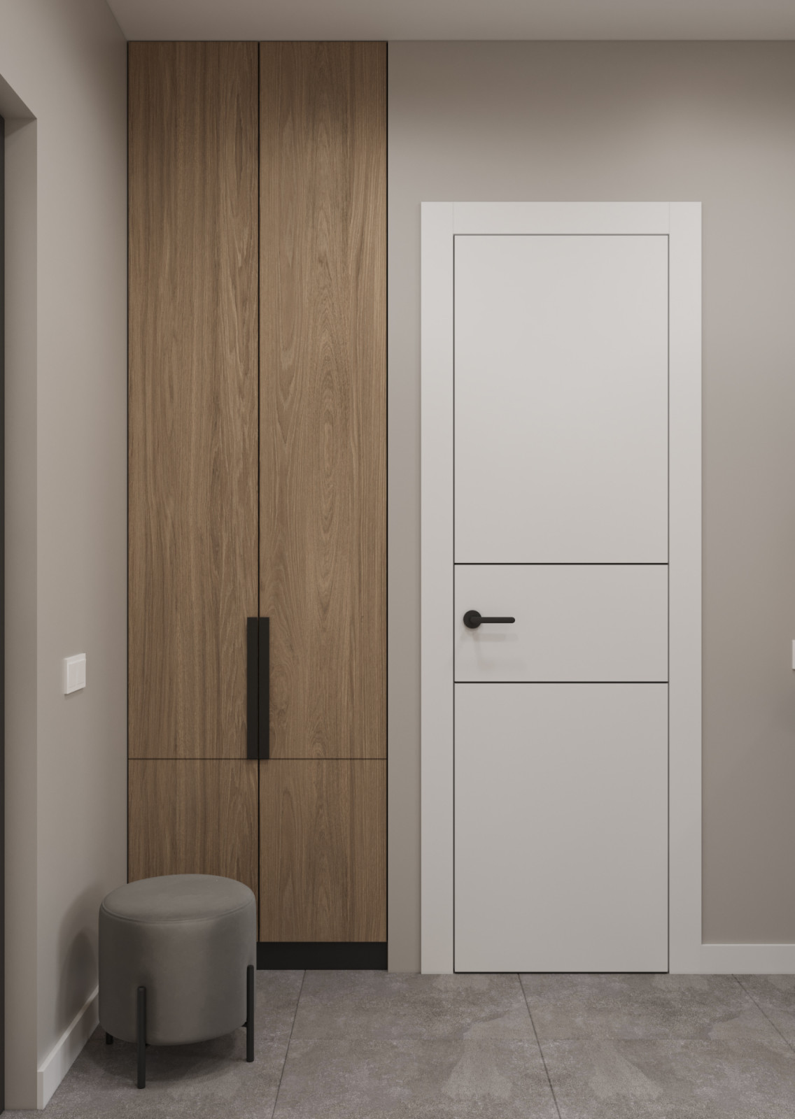 Design project of a one bedroom apartment