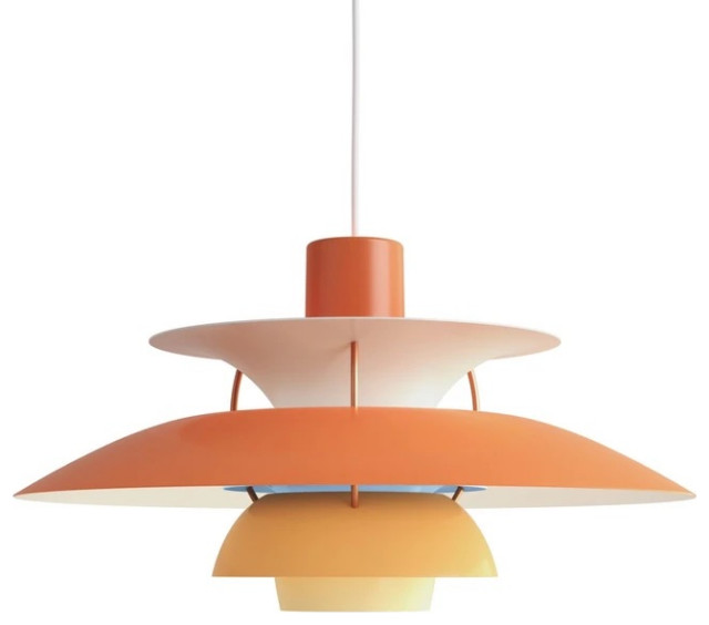 Lilly Pendant Lamp, Orange, Large, 19.7" diam
