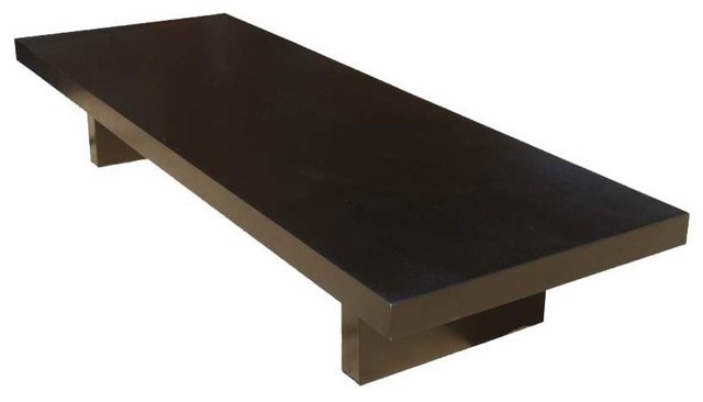Extra Large Solid Wood Contemporary Espresso Coffee Table