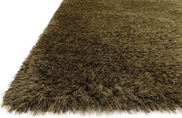 Thin Textured Rug Textured Chic Thin & Thick Yarn Fresco Shag Area Rug, 9'3