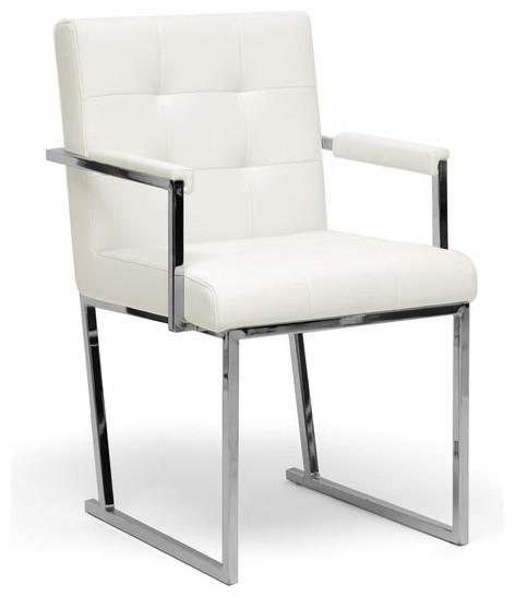 Collins Ivory Mid-Century Modern Accent Chair
