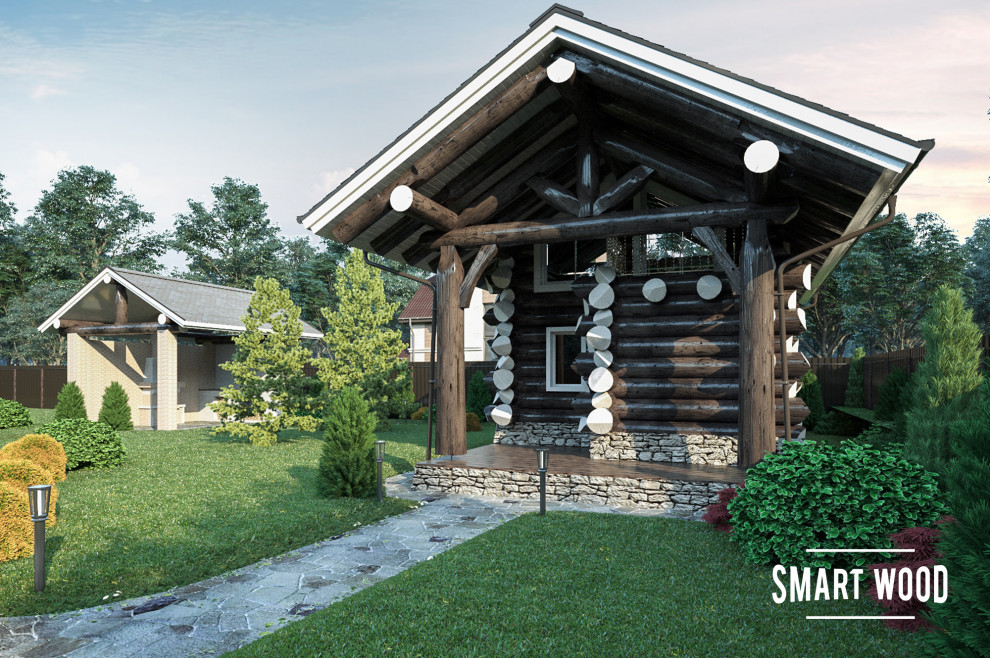 Сеча. Нестандартная бревенчатая баня