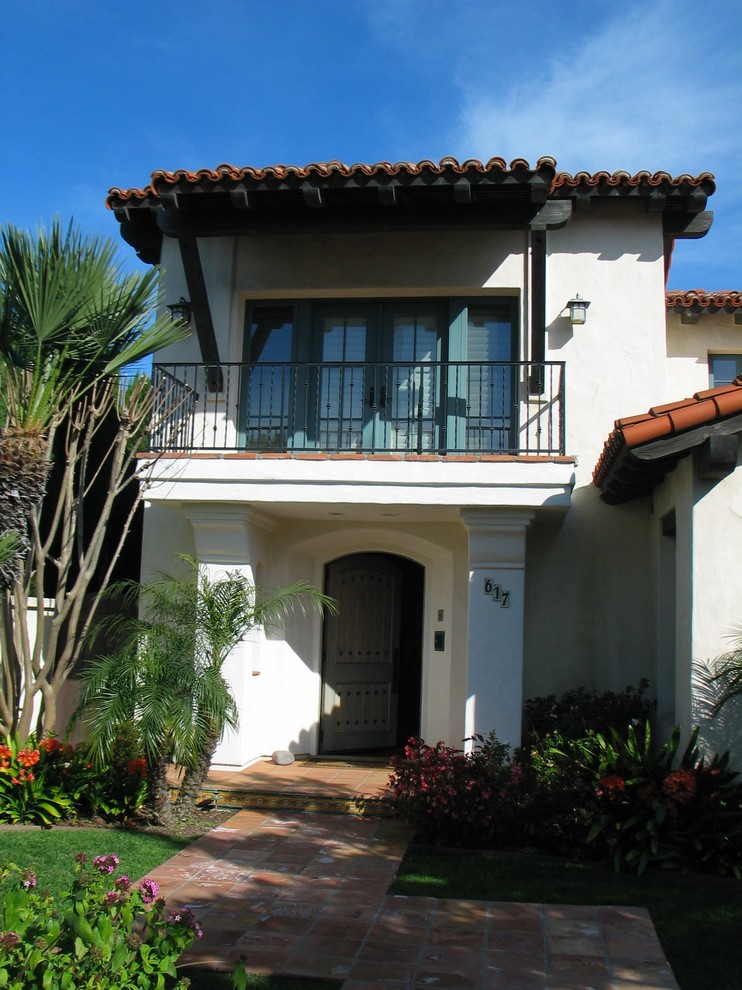 Spanish Colonial Style Homes - Mediterranean - Exterior ...