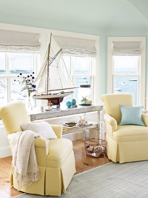 Seaside themed rooms amerikansk-craftsman