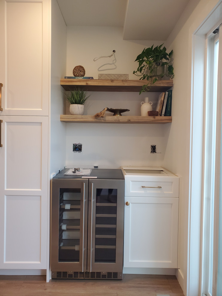 What color puck lights should I do for open shelves?