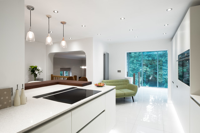 Contemporary White Kitchen contemporaneo-cocina