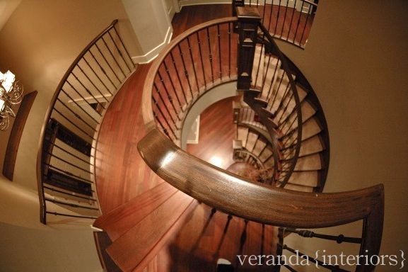 This is an example of a traditional staircase in Calgary.
