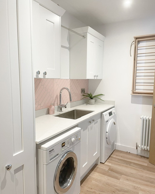 Photo of a large modern laundry room in London.