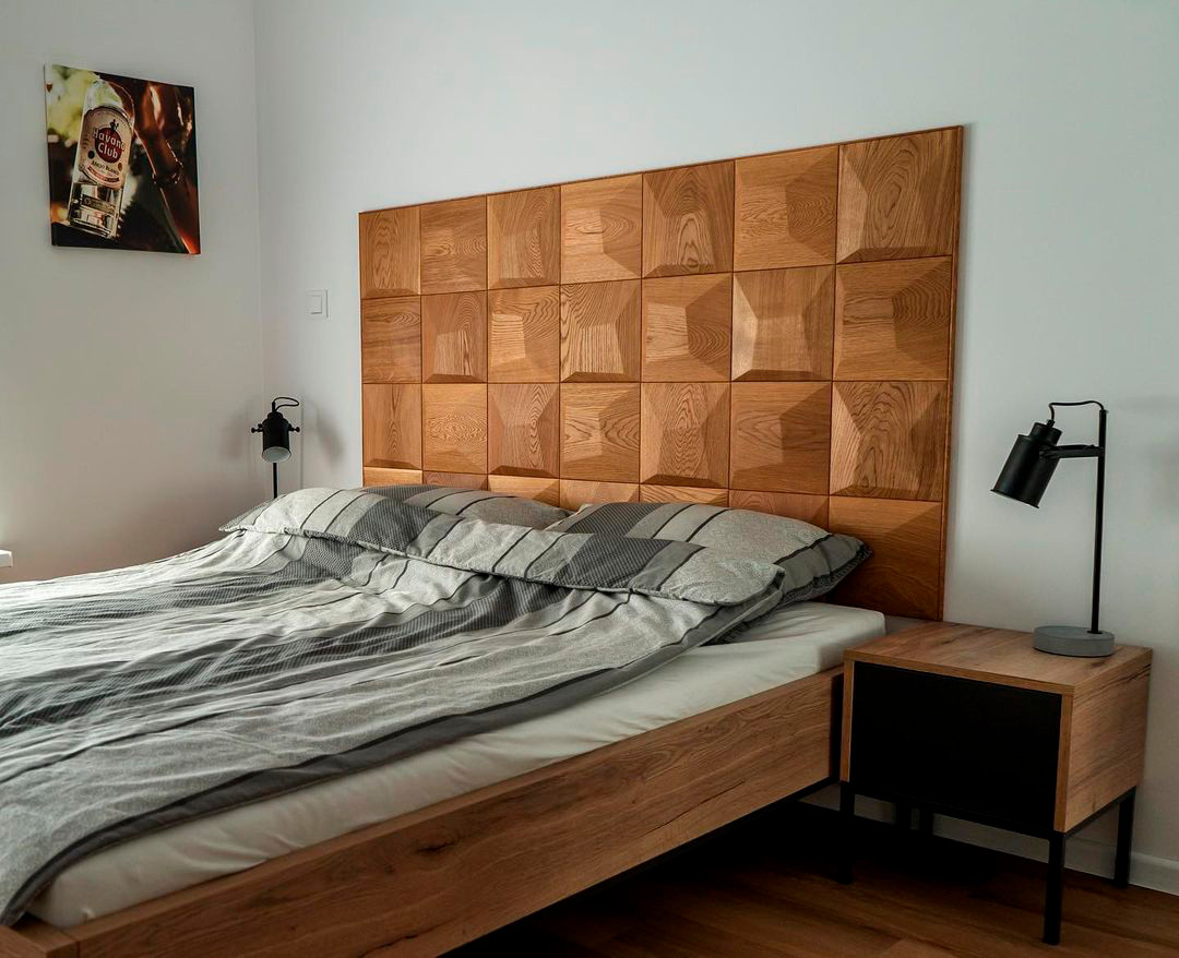 Отделка изголовья кровати (модель: ПОДУШКА)