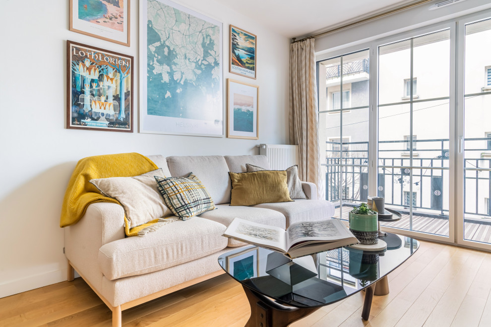 Eclectic living room photo in Paris