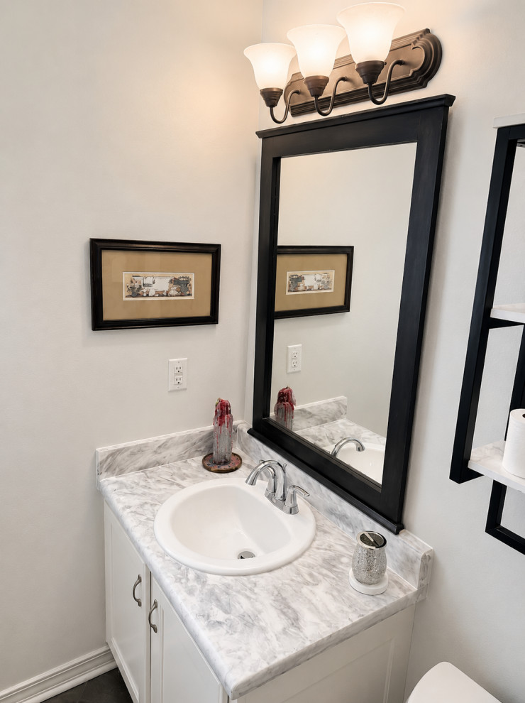 The “Carrara Luxe” Premium Bathroom Vanity Transformation
