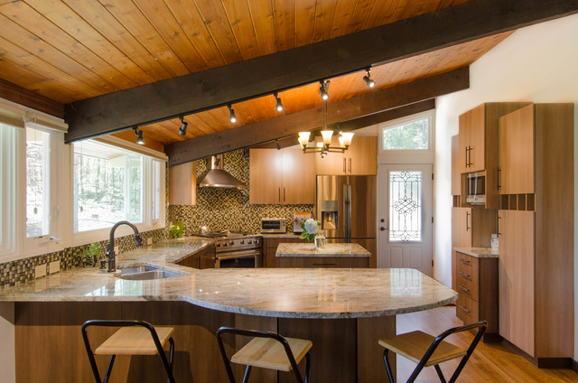 Rustic Modern Kitchen in Peterborough NH contemporary-koek