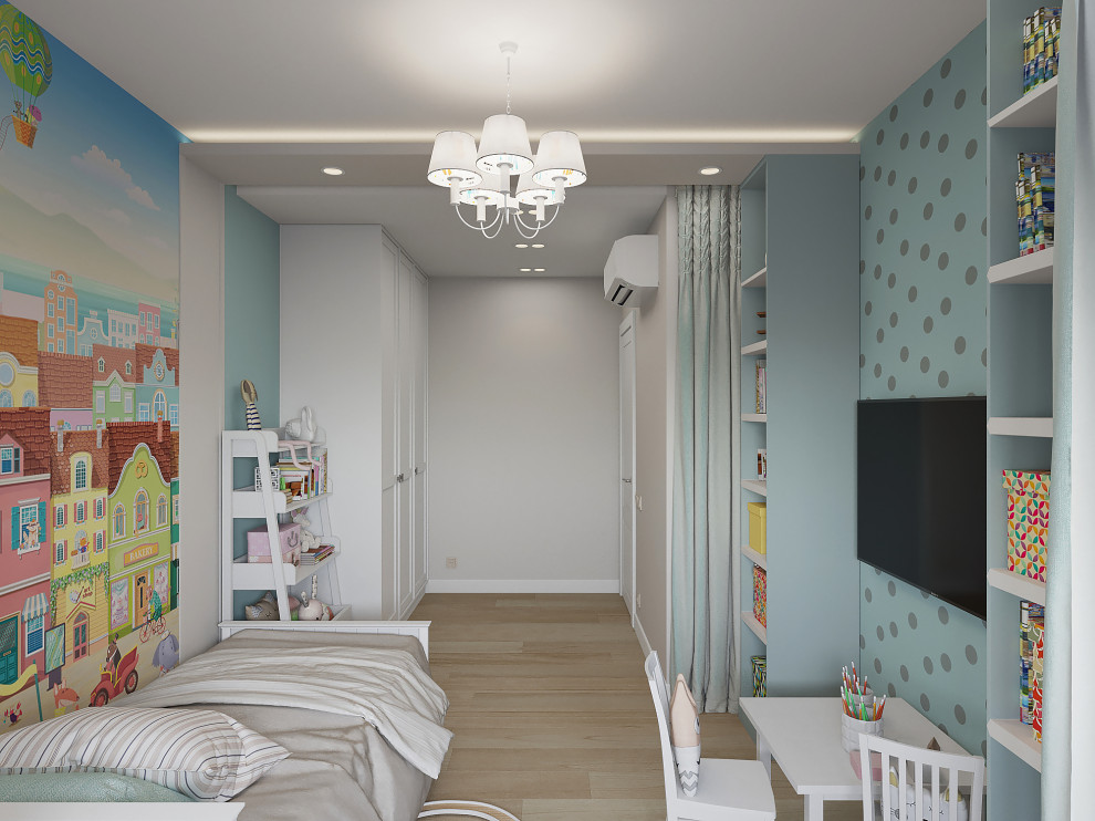 Квартира 110 м2. Природный аквамарин