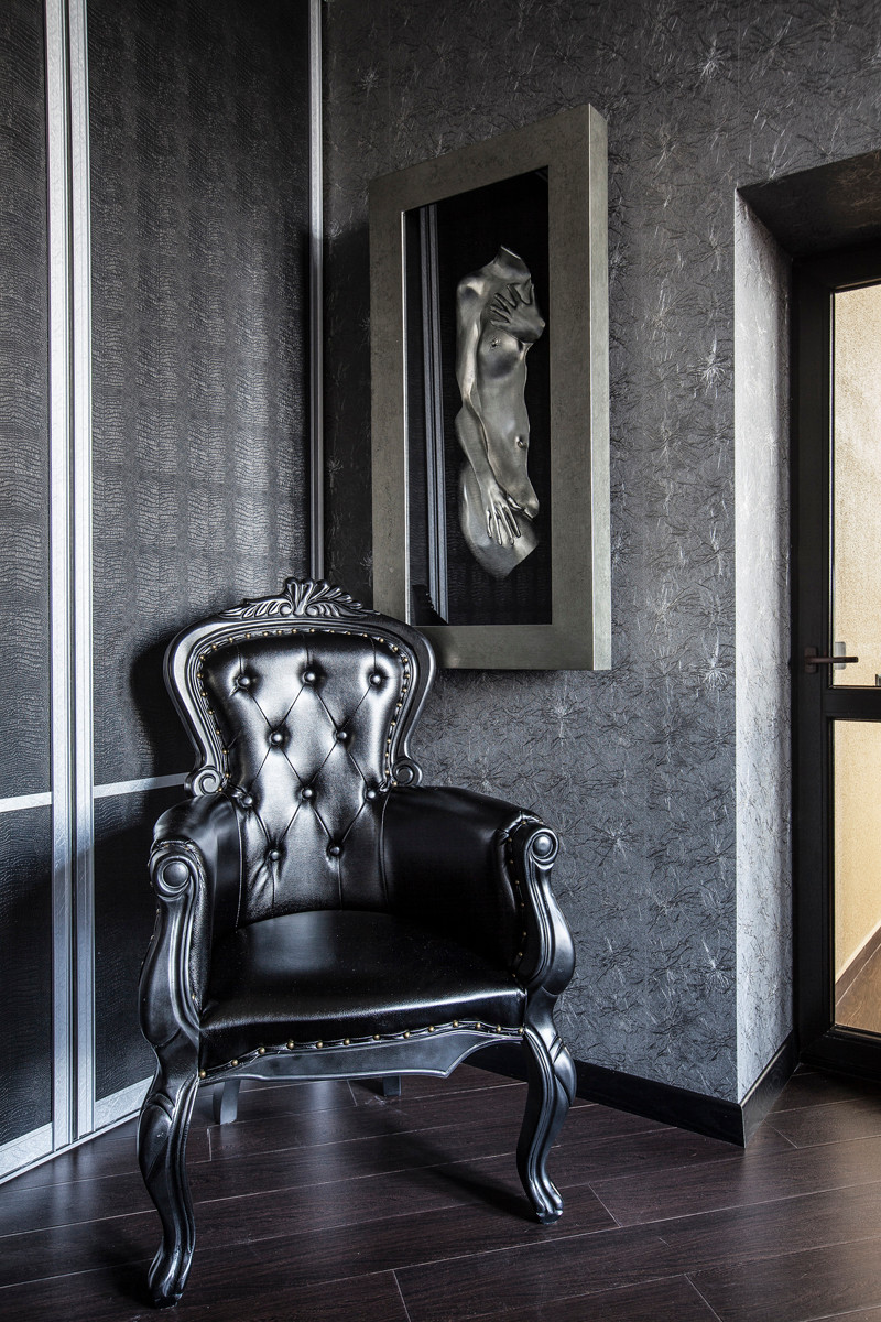 Реализованный интерьер квартиры "Брутальный лоск"