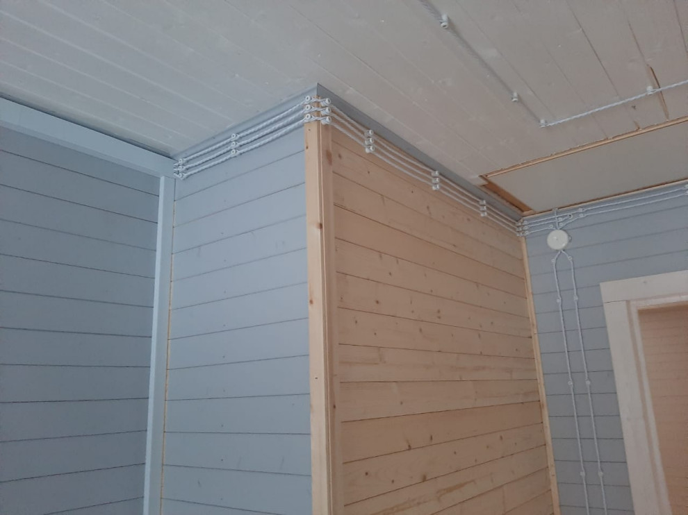 Монтаж электрики в ретро стиле