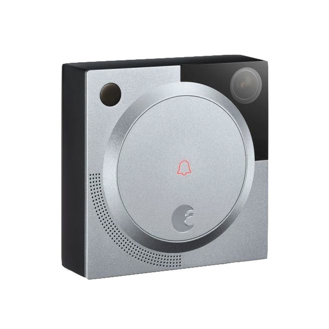 Connected Bluetooth and Wifi Doorbell Camera With Audio, Dark Grey