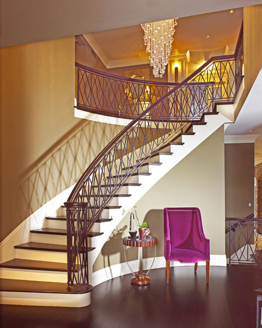 Design ideas for a contemporary staircase in Detroit.